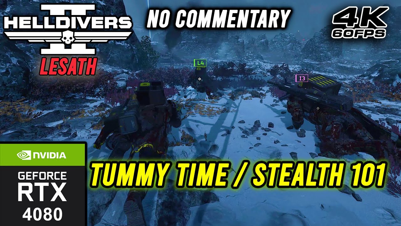 Helldivers 2 : No Commentary Gameplay 4K MAX Settings on RTX 4080 P47 ...