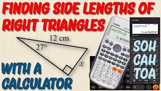 Finding Side Lengths of Right Triangles with a Calculator