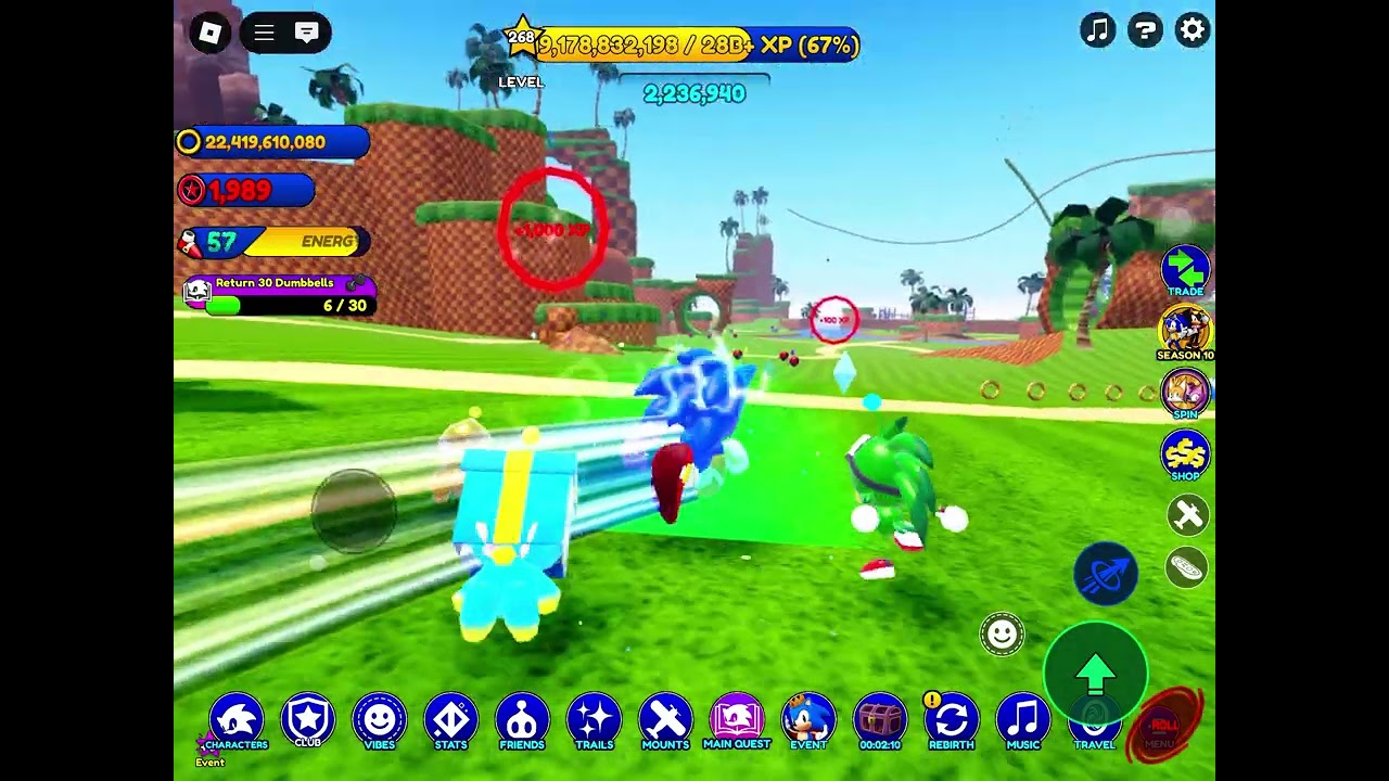 New sonic speed simulator club update