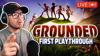 🌱 First Time Playing Grounded LIVE ! Can We Survive the Backyard? | PC
