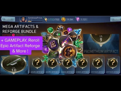 Level Reforge Level 9 Promethium Artifact! |MEGA ARTIFACT REFORGE BUNDLE| Epic ...
