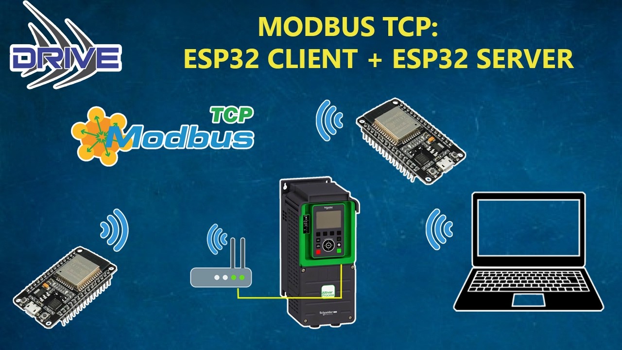 ESP32 + Modbus TCP: como criar uma rede com Client e Server - 035 - YouTube