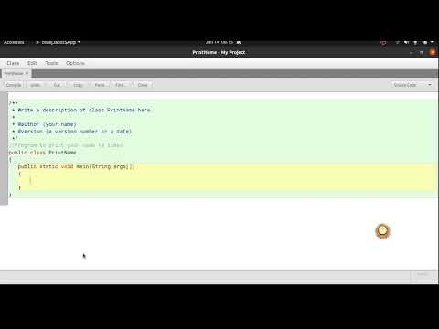 Java Programming - Print your name 10 times