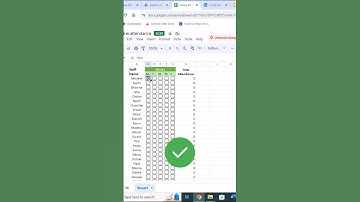 Make Attendance Sheet Online with Checkboxes Google sheet formula to count workdays - #Gsheets