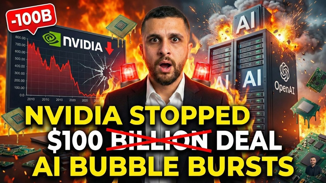 IT STOPPED: Nvidia Pulls $100B From OpenAI. (AI Bubble Bursts)