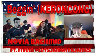 Beggin' (KERONCONG) - Novia Bachmid ft. Fivein #LetsJamWithJames - REACTION - very well done!