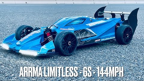 Arrma Limitless - 6s Speed Run - 144MPH - New Build - Castle XLX2 1721