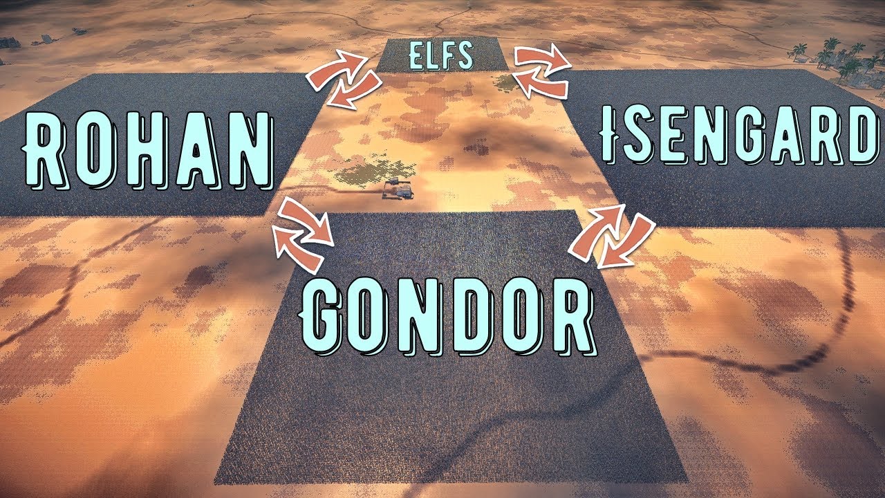 LOTR Battle: Elves - Isengard - Gondor - Rohan - UEBS 2