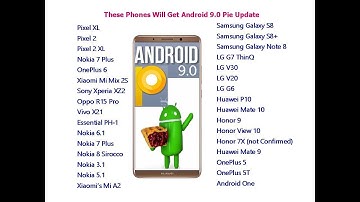 These Phones Will Get Android 9.0 Pie Update
