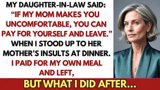 My Daughter-in-Law Said: If My Mom Makes You Uncomfortable, You Can Pay for Yourself and Leave Guide