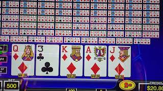 yea, Silverton sucks! all their machines are so tight. 100 play, 100 chances for a 10 of diamonds.