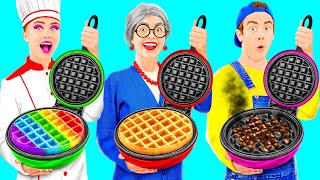 картинка: Кулинарный Челлендж: Я против Бабушки | Смешные Моменты от Challenge Fun