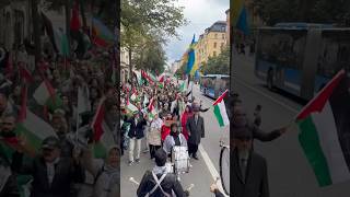 Gazze’deki İnsanı Kriz İsveç Sokaklarında Protesto Edildi..#shorts #gaza #sweden #protest #israel