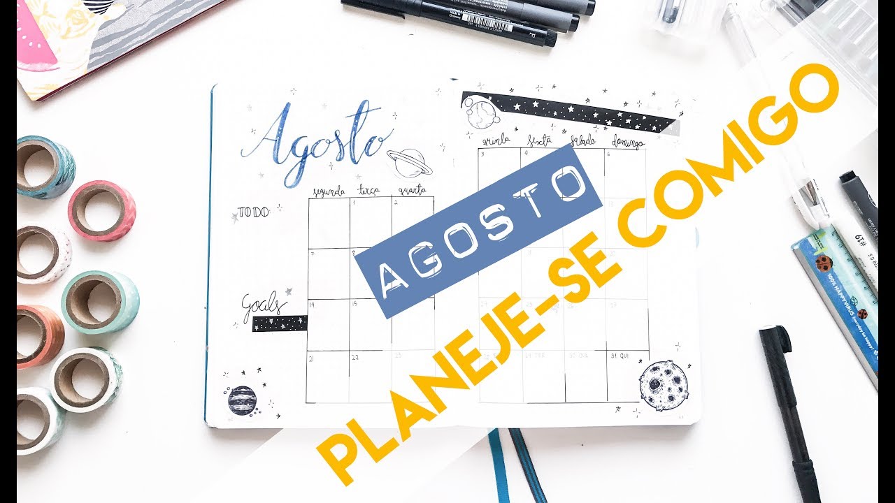 BULLET JOURNAL // Planeje-se Comigo AGOSTO