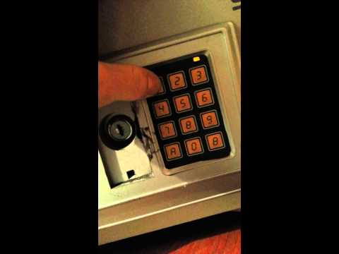 How to reset code on an electronic safe