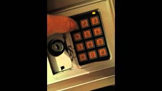 How to reset code on an electronic safe