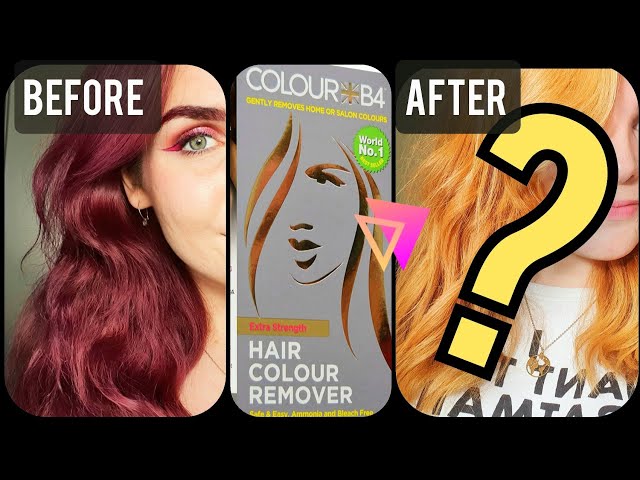REMOVING MY HAIR COLOUR🤔  Colour B4 Extra Strength Hair Colour