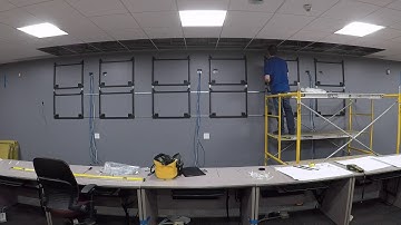Security NOC Video Wall Installation