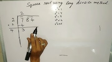 how to find square root using long division method