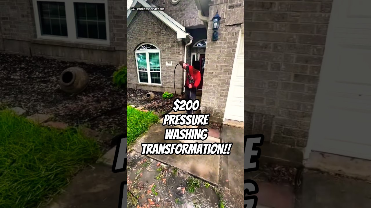 $200 Pressure Washing Transformation That Will Blow Your Mind 💦