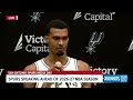 Victor Wembanyama says Spurs faced emotions together after NBA Finals loss