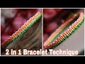 2 in 1 Bracelet Technique | How To Make Bracelet At Home | Creation&amp;you