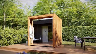 Fortis by Thermasol: Enclosed Outdoor Sauna with Modern Style & Strength
