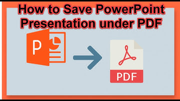 How to convert a PowerPoint presentation into PDF