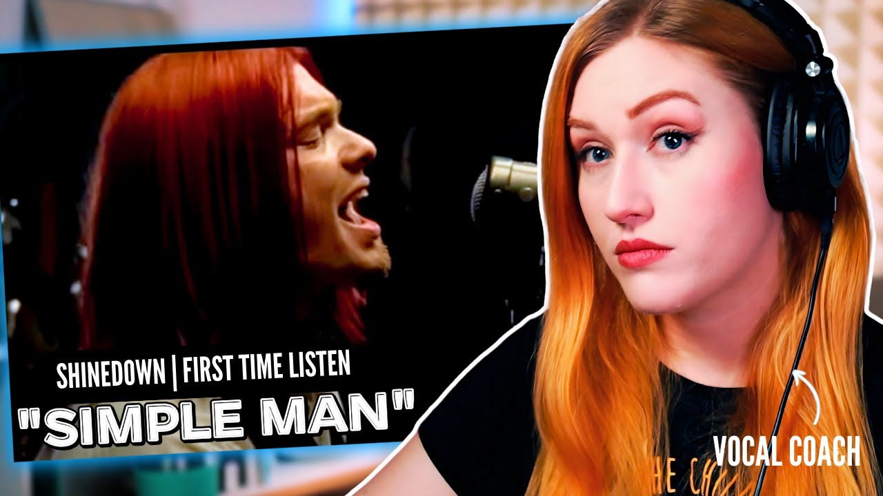 Столько МОЩИ | Первая реакция/анализ вокального тренера на SHINEDOWN Simple Man