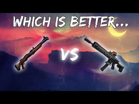 Hunting Rifle vs TAC AR | Fortnite Battles |
