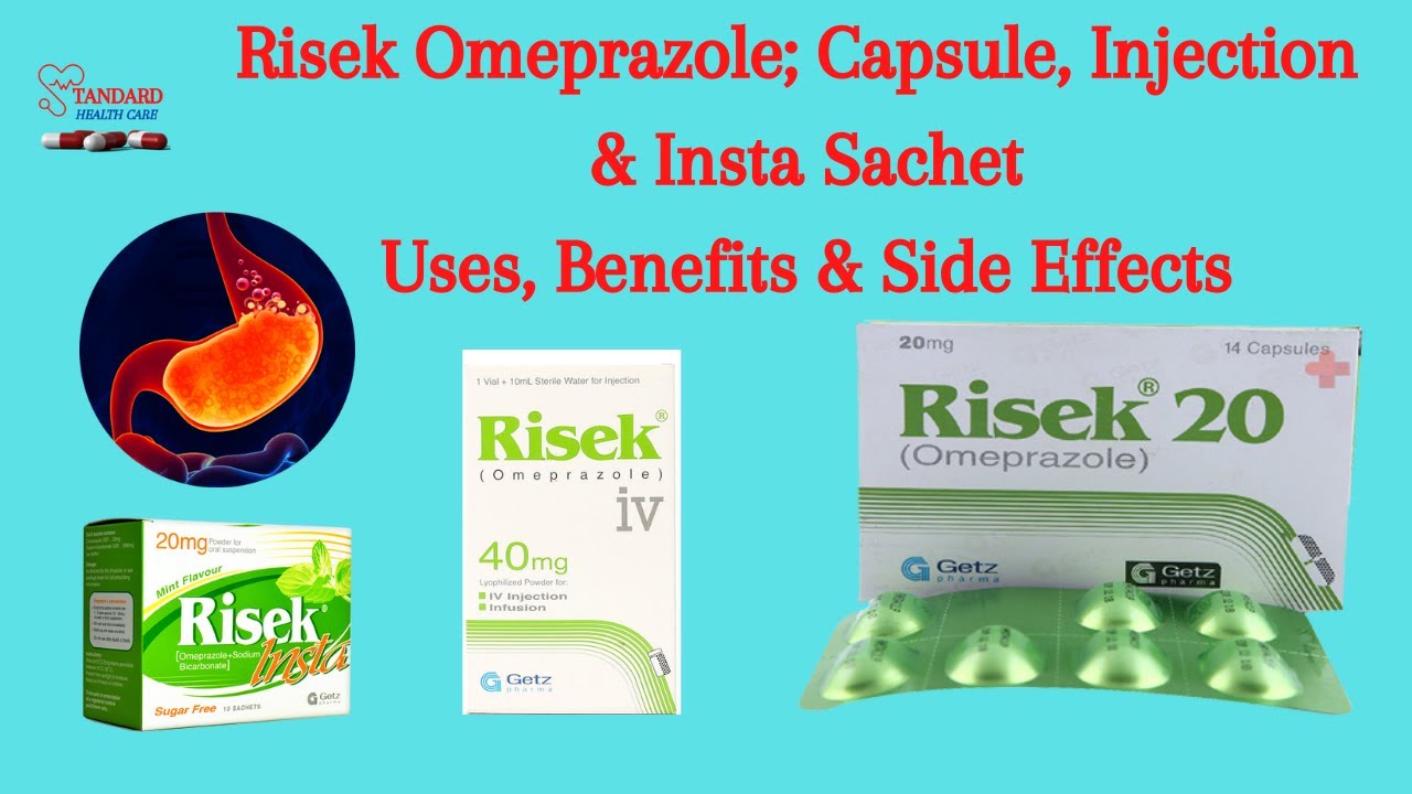 Risek Capsule Injection & Sachet 20MG/40MG Uses & Side Effects