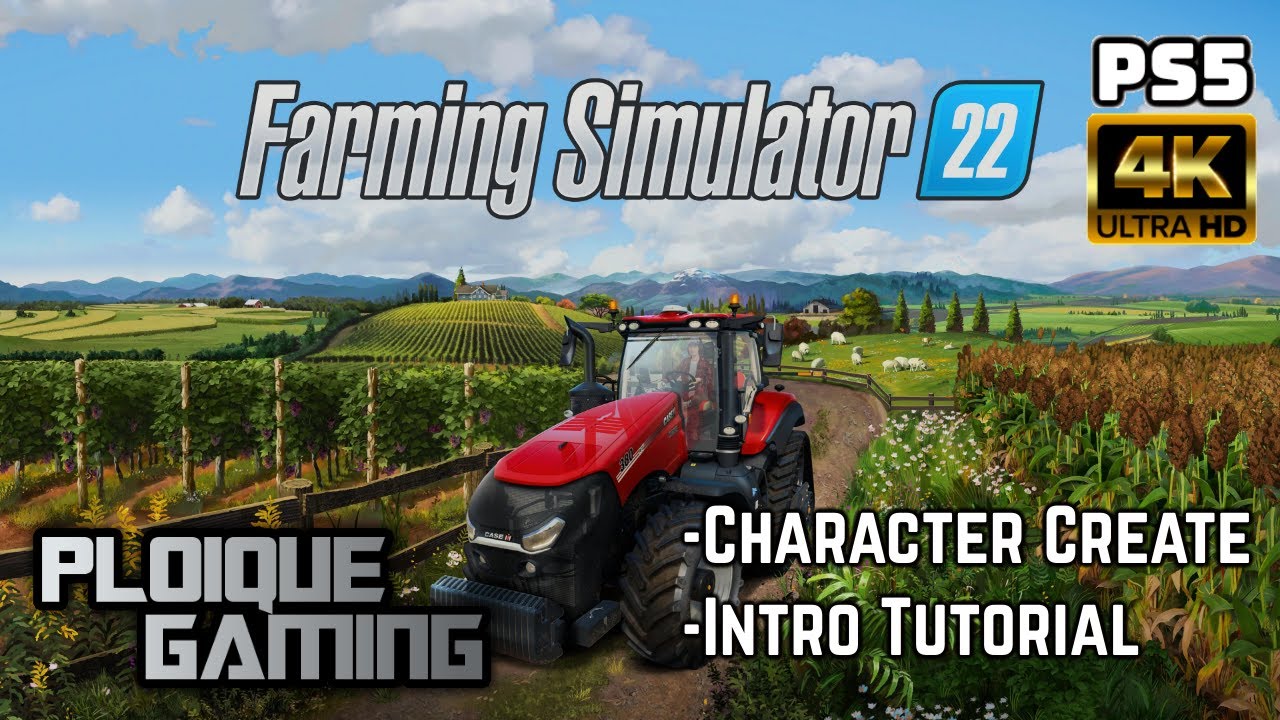 Farming Simulator 22 - Character Create & Tutorial on PS5[4K60 Video]