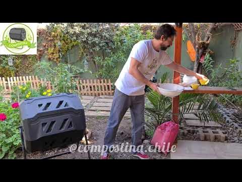 Transforma un tambo en un compostador de jardín