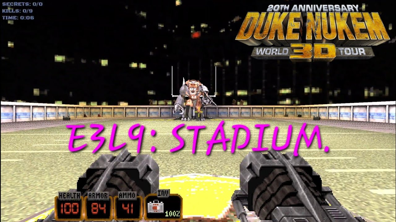 STADIUM. | Duke Nukem 3D - E3L9. (100% Secrets, "Come Get Some").