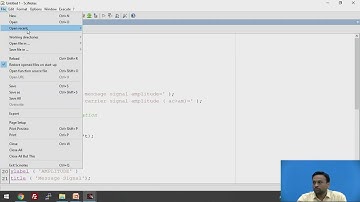 Amplitude Modulation using SCILAB