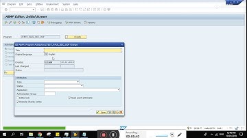 SAP + BDC + OOP + ABAP part 1