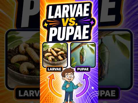 ✅ Larva vs. Pupa: What’s the Difference? | Insect Metamorphosis Explained