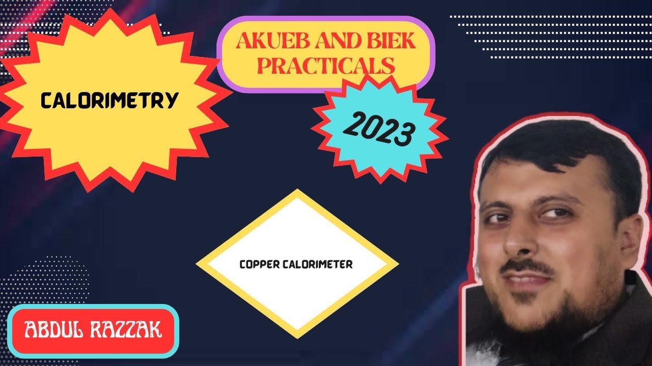 COPPER CALORIMETER DEMONSTRATION YouTube