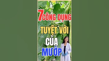 7 CÔNG DỤNG TUYỆT VỜI CỦA MƯỚP 👇👇👇#dsthi#duocnuongminhthi#healthy#tieuduong#becomed#muop#quamuop
