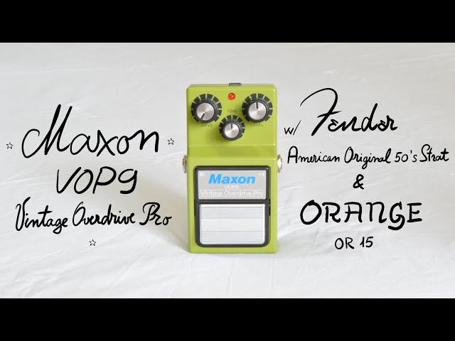 Maxon VOP-9 Vintage Overdrive Pro - UNBOXING and DEMO - YouTube