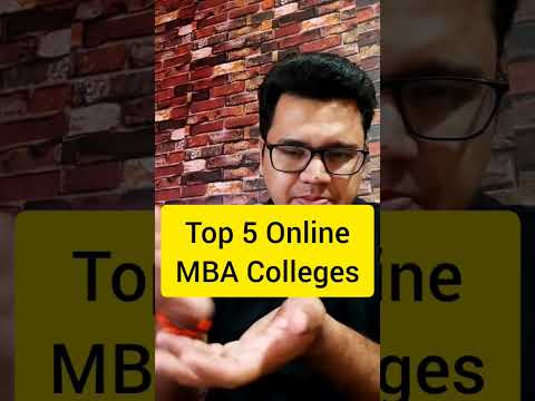 Top 5 Online MBA Colleges ?✅ #shorts