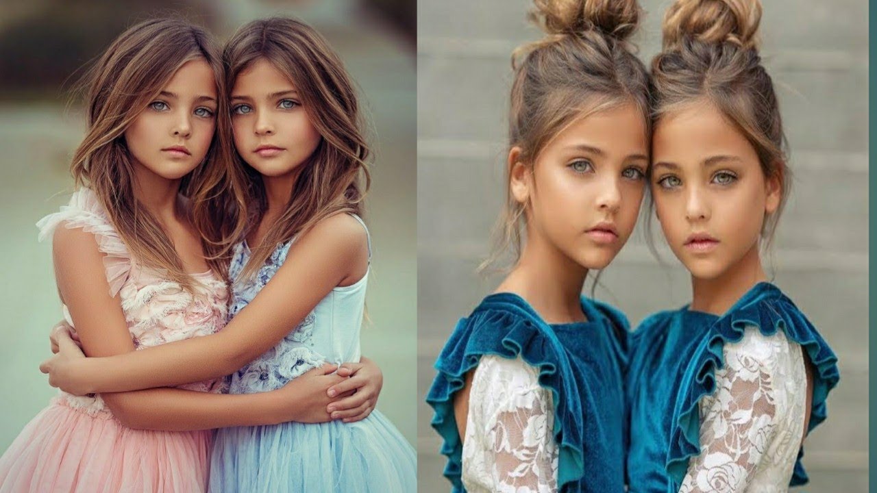 Ava Marie and Leah rose😍 //twins photo pose ideas// most beautiful ...