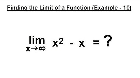Calculus 1: Limits & Derivatives (23 of 27) Finding the Limits of a Function - Example 10