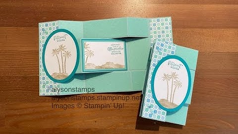 Trifold Shutter Card Stamping Tutorial Technique Tuesday