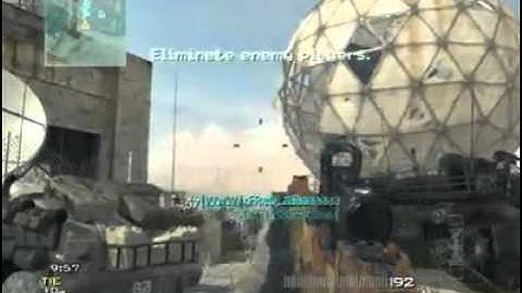 MW3-Throwing knife across map Dome