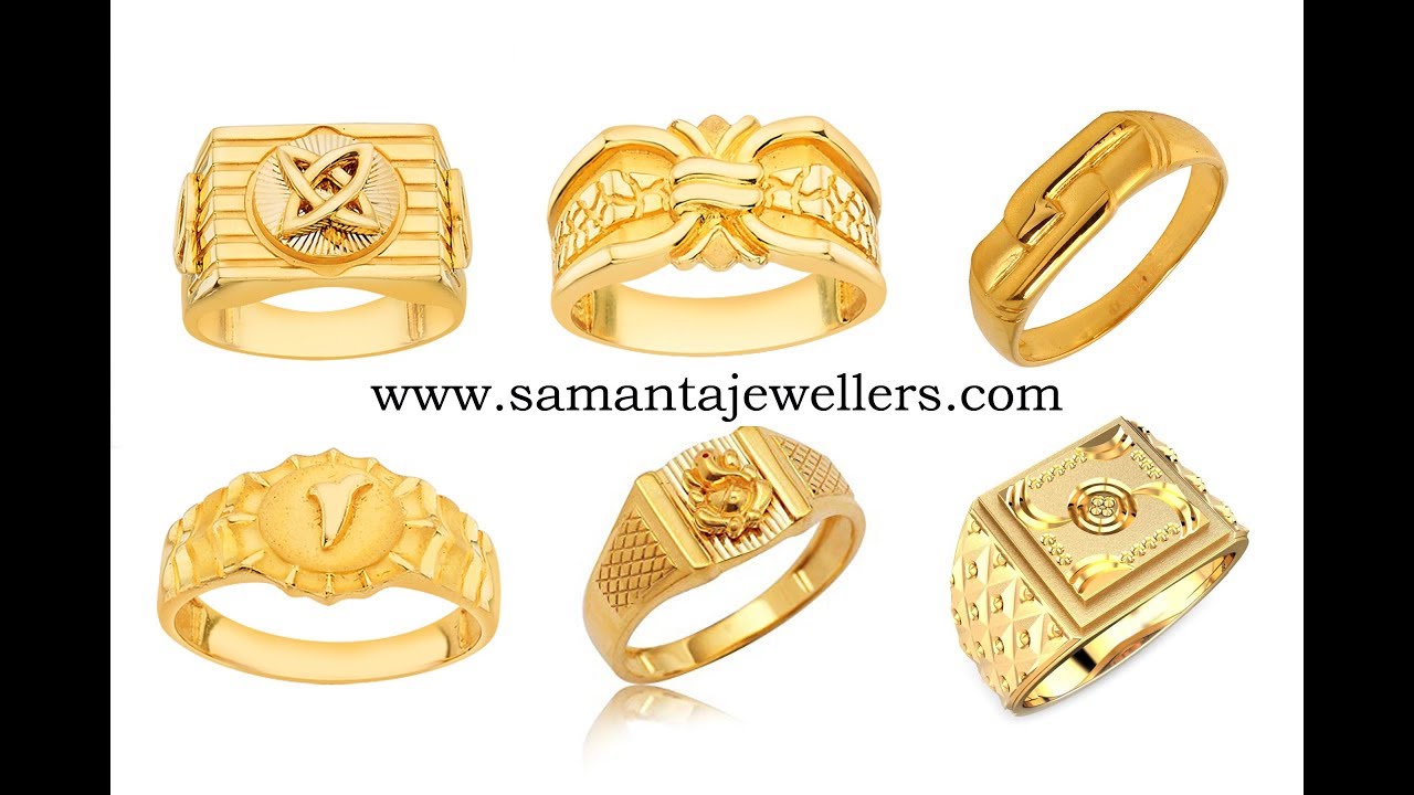 Simple Band Gold Ring For Men