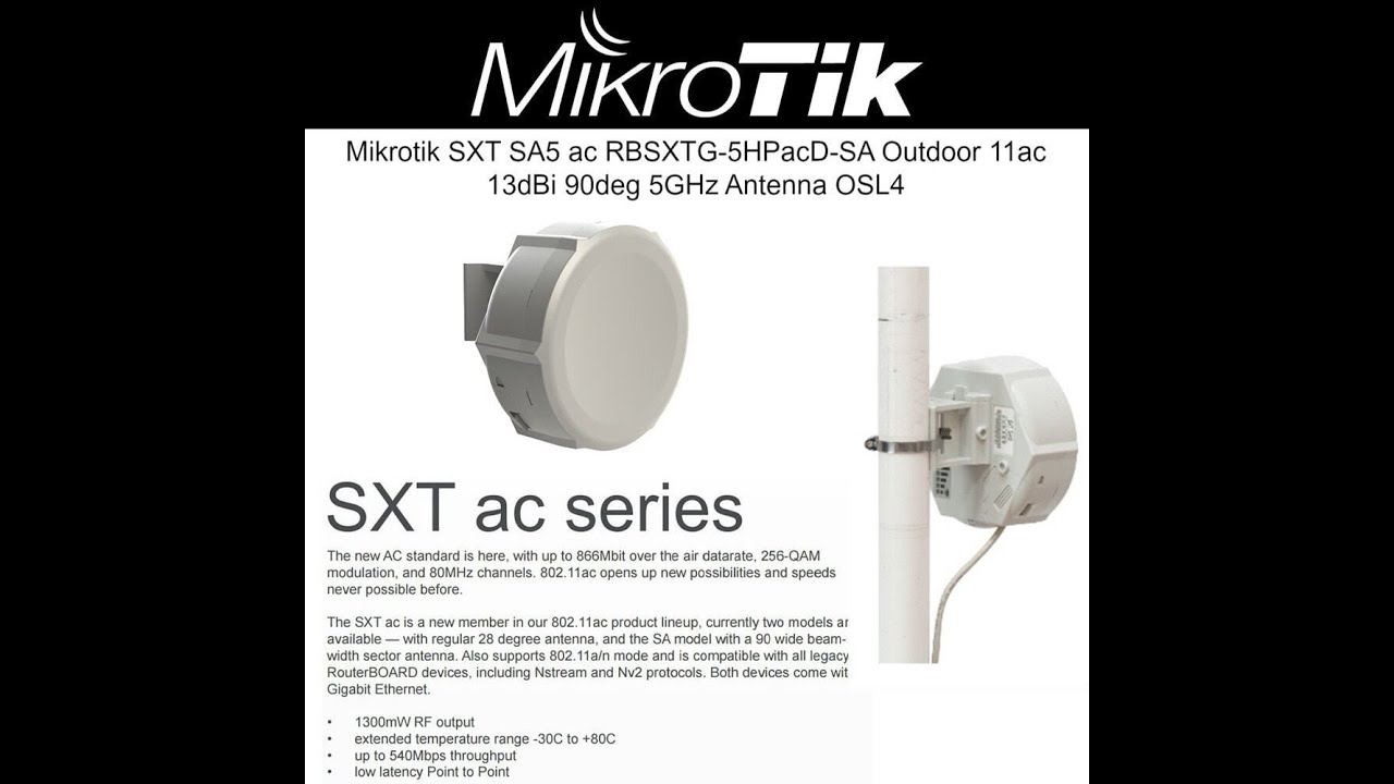 Configuration SXT (Base-Router) Sender the Internet from ISP to CPE ...