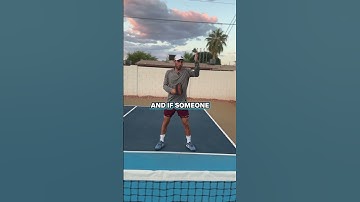 Two scenarios to use a 2 handed backhand in pickleball