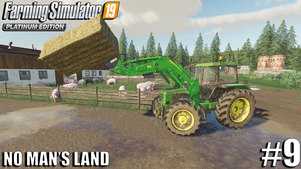 Pigs Setup & Feeding | No Man's Land | Farming Simulator 19 | Episode 9