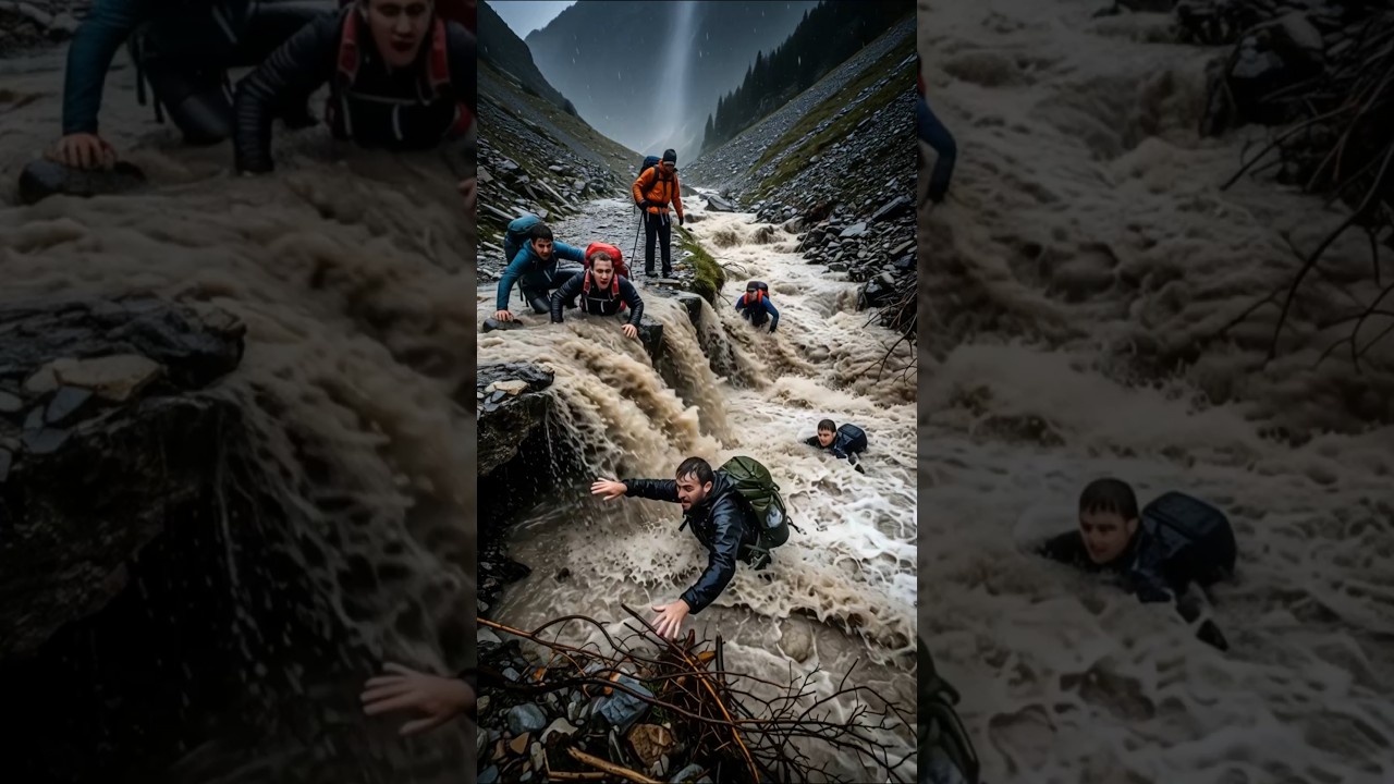 Hikers Washed Off Mountain Trail by Sudden Surge 